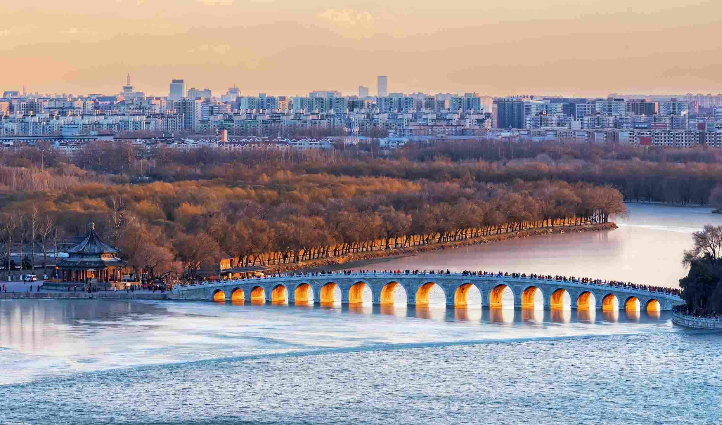 昆明湖与十七孔桥 (1)